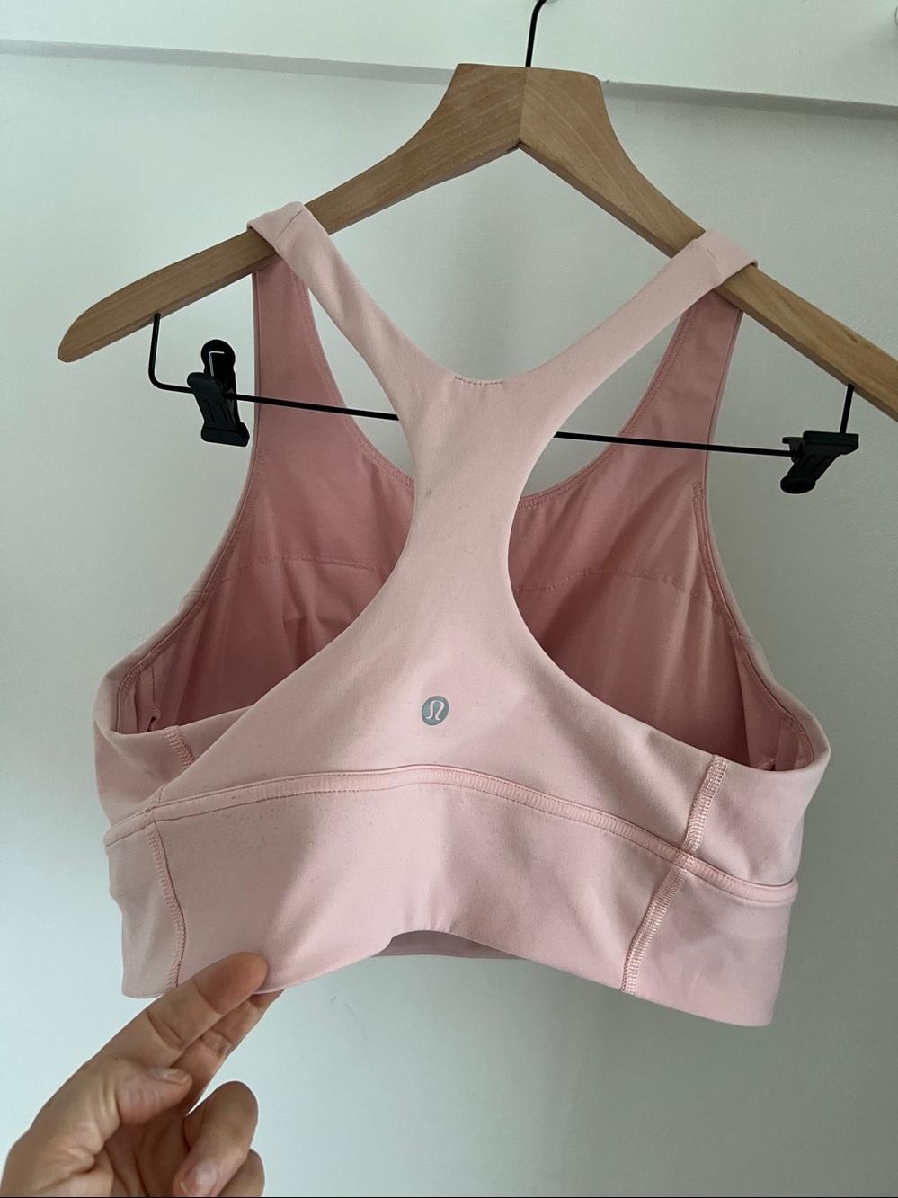 Lululemon 14 pink with pads bra top GUC